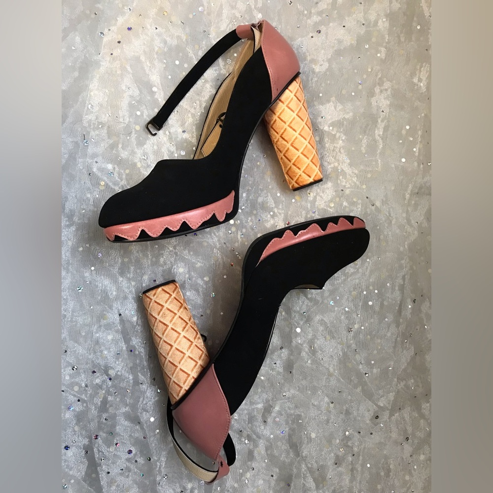 Madame flamingo  Ice Cream Sundae pumps